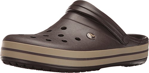 Image of crocs Unisex Crocband Espresso and Khaki Clogs and Mules - M5W7