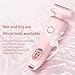 ENVGSOMP Silkglide Pro - 2024 Best Silk Glide Razor, Silk Glide Epilator Painless Hair Removal at Home, 2 in 1 Electric Shaver Razors for Women, Wet & Dry (Blue)