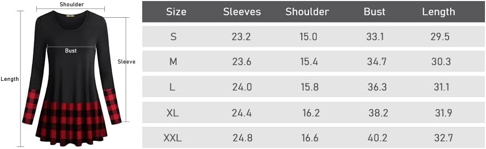 Miusey Fall Tunics to Wear with Leggings Women long Sleeve V Neck Shirt Flowy Pleated Tops Black White-1 Small