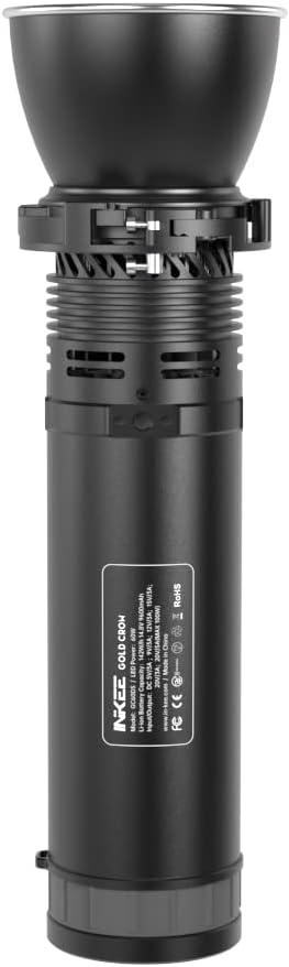 Product label showing specifications of the INKEE GC60d5 Gold Crow LED Video Light