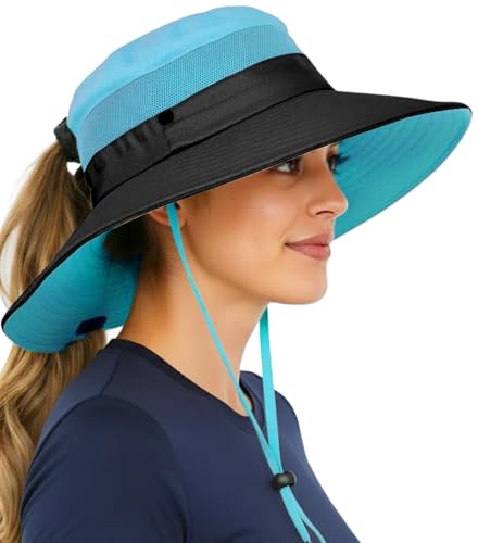 Image of GearTOP Safari Hat for Men Sun Hats for Women UV Protection UPF 50+ Fishing, Gardening, Hiking Hat (22-23 1 /2 inch)