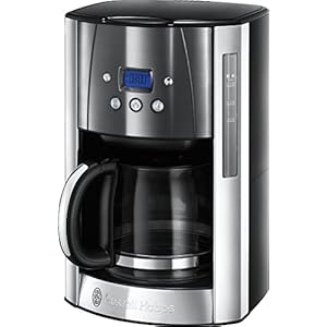 Russell Hobbs 23241 Grey Luna Filter Coffee Maker, 1000 W, 1.8 liters