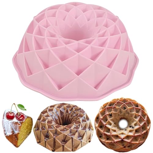 Yueser Molde de bolo de orifício, 23 cm moldes de substituição molde de silicone bolo molde bolo molde de bolo forno molde de silicone forno molde de silicone forno de reposição para pastelaria azul