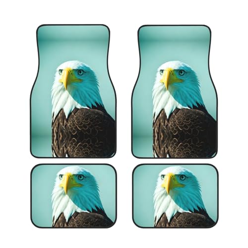Tapis de sol voiture en néoprène SUV camions auto robustes motif aigle HYTTER