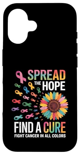 Spread The Hope Find The Cure Fight Cancer In All Colors �X�}�z�P�[�X iPhone 16 �p