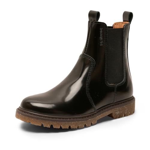 Girls' Neel Fashion Boot, Black Polido, 7 Big Kid