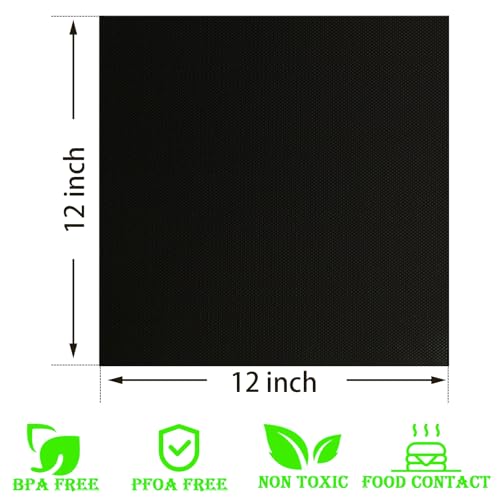 Image of WMKGG 4 PCS Air Fryer Liners,12 inchx12 inch toaster oven liners | Airfryer Accessories for Ninja Flip Up Air Fryer toaster oven,Non-Stick,Reusable