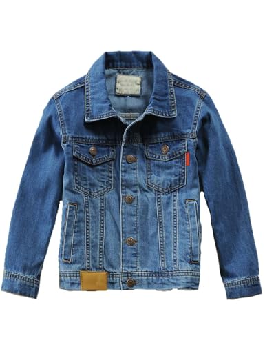 Echinodon Kinder Jeansjacke Kleinkind Jeans Jacke Jungen Mädchen Denim Jacke Frühling Herbst D 160