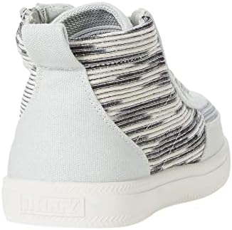 BILLY Footwear Kids DR Classic for Little & Big Kids - Removable Insole, Orthotic Support Durable Polyester Shoes - Silver Streak 6 Big Kid XW | Image 3