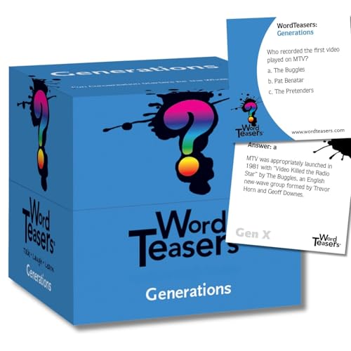 ? WORD TEASERS Generations - Trivia Game for Family Game