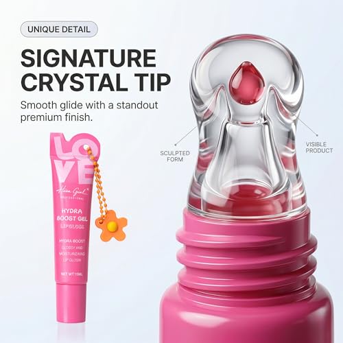 Image of Lip Gloss Korean Duo Kit, Cute Lip Gloss For Girls Set Of 2, Tinted High Shine Hydrating Lipgloss Women Gift, K Beauty Inspired Makeup Present For Teens