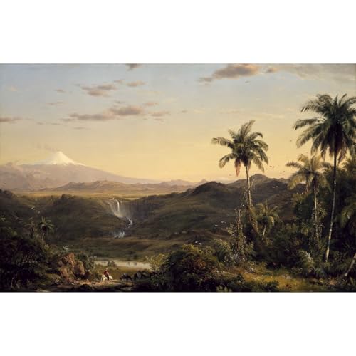 Impression giclée Église Cotopaxi Equateur ARTICULOZY toile 61x45.7 cm