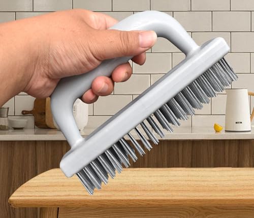 Image of Large Heavy Duty Rust Removal Brush Stainless Steel Wire Brush 2-piece Set, 6.9 inchX 2.5 inch Size, with Plastic Comfortable Grip, Used for Cleaning, Scraping slag, dust, Dirt and Paint scrubbing