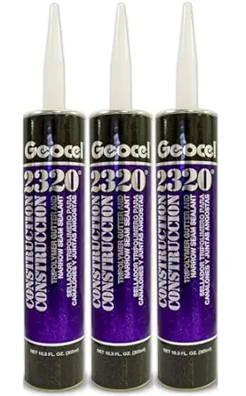 Geocel 2320 Gutter Sealer, White, 3-Pack