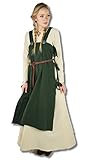  Leonardo Carbone Mittelalter Marktkleid - Damen Mittelalterüberkleid Wikinger Vin L/XL/grün