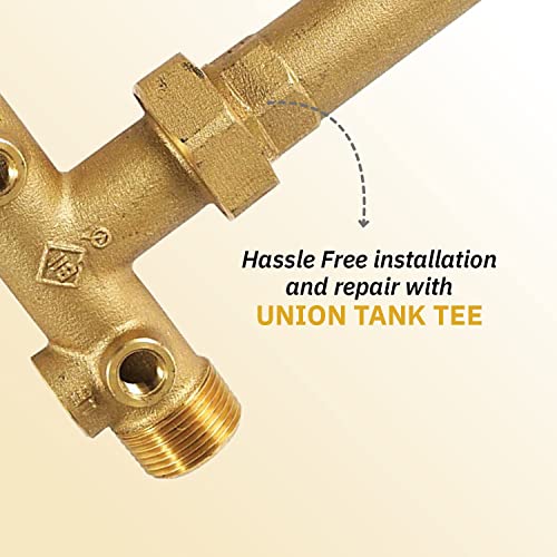 Plumb Eeze Pressure Tank Installation Kit With 1" Brass Union Tank Tee To Fit Most Pressure Tanks With Diameters Up To 16" #TOP2