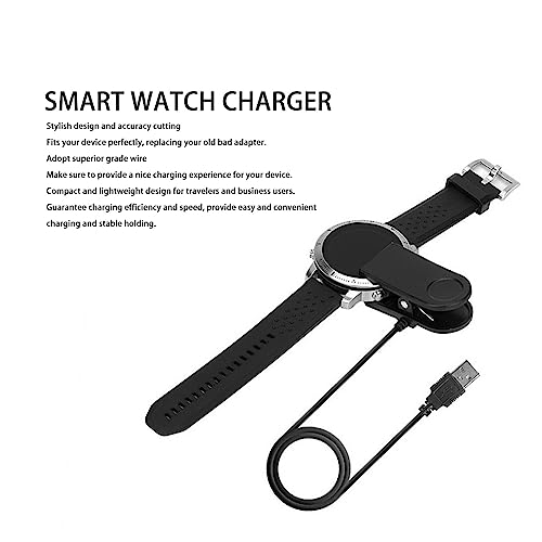 Cargador para Garmin Fenix Chronos cable USB 5V 1A base repuesto smartwatch de 1m 2