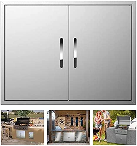 Outdoor Kitchen Door Stainless Steel BBQ Double Door Flush Mount
