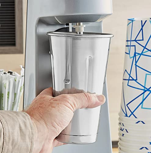 Metal Magery Stainless Steel Milkshake Cups Immersion Hand Blender Malt Cup 30 oz Set of 2 image 3