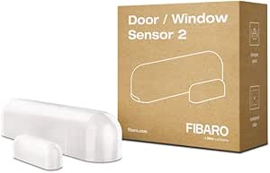 FIBARO Door Windows Sensor 2 / Z-Wave Plus Türfenster und Temperatursensor, White, FGDW-002-1