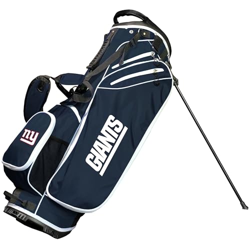 Team Golf NFL Birdie Stand Golf Bag, Lightweight, 14-Way Club Divider, Spring Action Stand, Insulated Cooler Pocket, Hook-and-Loop Fastener Glove and Umbrella Holder & Padded Handles