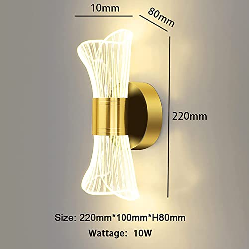 Luces de pared LED modernas acrílicas de 10W para iluminar el salón 2
