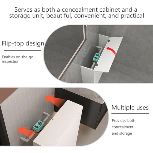 Cache-radiateur en bois premium avec tablette de décoration supérieure - 4