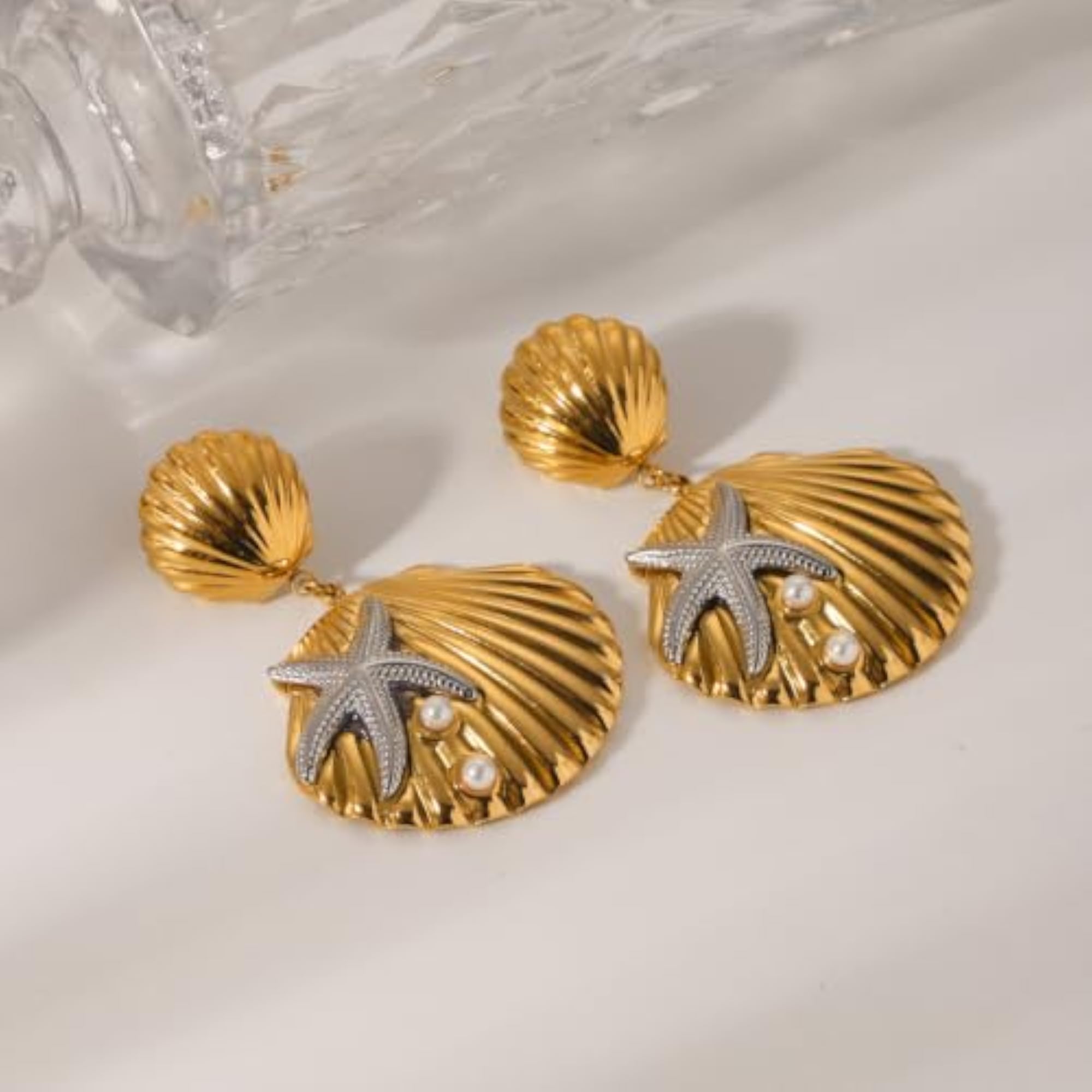 Women's 18KT Gold Plated Mermaid Dreams Earrings, Gift