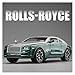 1 24 for Rolls Royce Wraith Mansory Alloy Car Diecasts Toy Vehicles Car Model Sound and Light Pull Back Car Gifts Classic Cars Collectible(Yellow)