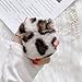 Produktbild Leopard Silicone Kompatiblel für Apple Airpods Pro,Fluffy Furry Faux Fur Plush Winter Cover Hülle for Airpods Pro with Keychain