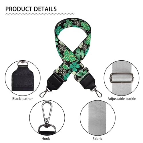 Image of Adjustable Purse Strap Replacement, Wide Shoulder Canvas Bag Strap, Crossbody Handbag Strap