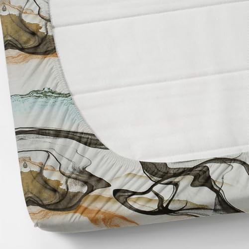 Image of Jashan Premium Cotton Fitted Bedsheets with 2 Pillow Covers for King Size Bed | 200-220 TC | Size 78x72+10 Inches | Multi Color Layers| Soft, Durable, All-Around Elastic Modern Design