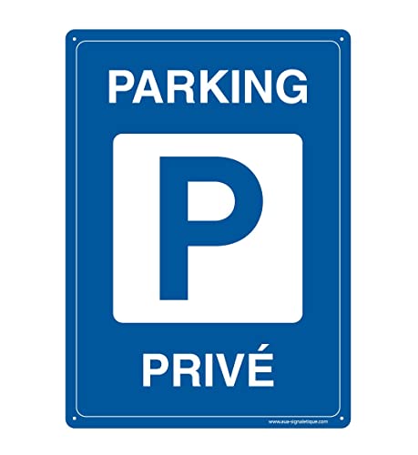 Parking Privé Panneau Prépercé Haute Résistance Angles Arrondis