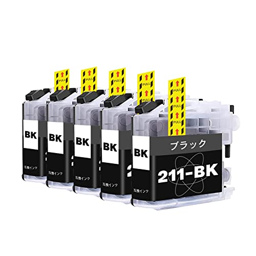Amazon.co.jp: ブラザー(Brother)用互換インクカートリッジLC211 B-211