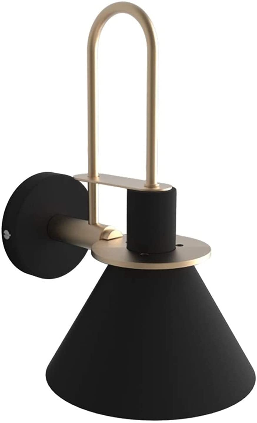 Aplique de montaje en pared E27 PostSimple de herrería duradera para cabecera