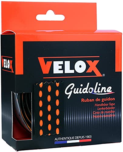 Velox Unisex Bicolor Lenkerband, Schwarz/Orange, Einheitsgröße
