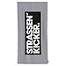 Produktbild STRASSENKICKER Badetuch, ca. 75x150 cm, 100% Baumwolle, Velours, Flag Label, Made in Green, Grau/Schwarz