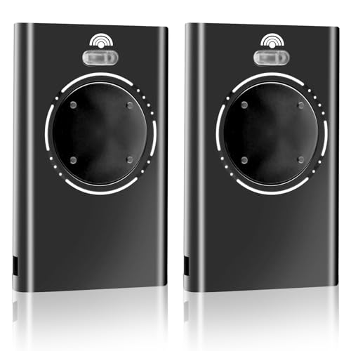 2pcs Fernbedienung Garagentor Handsender Garagentor Universal Handsender 868 mhz Handsender Garagentor Garagentor Fernschalter für Garagentor Tor Automatische Toröffnung Funk Fernbedienung (Schwarz)