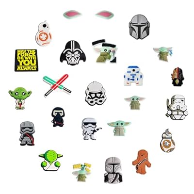 Fancico Adornos para zapatos Star Wars, 23 piezas, diferentes decoraciones para adolescentes y adultos, accesorios para zuecos, recuerdo de fiesta | Ya disponible en tu tienda friki favorita! En mundofriki.es!
