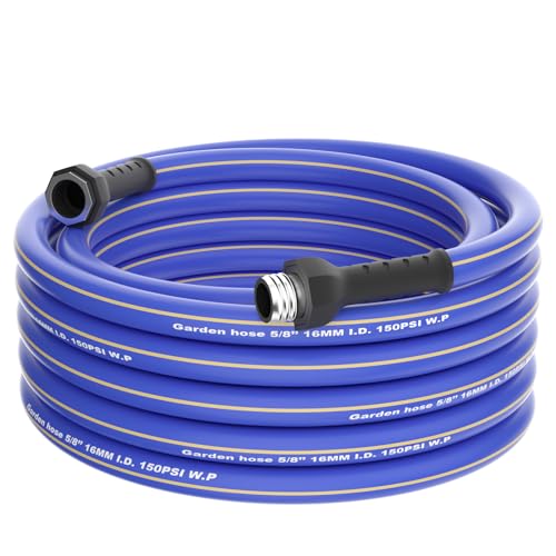 Garden-Hose-50FT-x-58-Heavy-Duty-Water-Hose-Flexible-and-Lightweight-Kink-Free-Garden-Hose-with-Swivel-Grip-Handle-Hybrid-Hose-for-Outdoor-Yard-Car-Wash-Garden