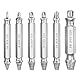 yuejuhe 6 Stück Schraubenausdreher, Schrauben Entferner, Linksausdreher Set, Screw Extractor für Abgelöste, Gebrochene, Beschädigte Schrauben (Silber)