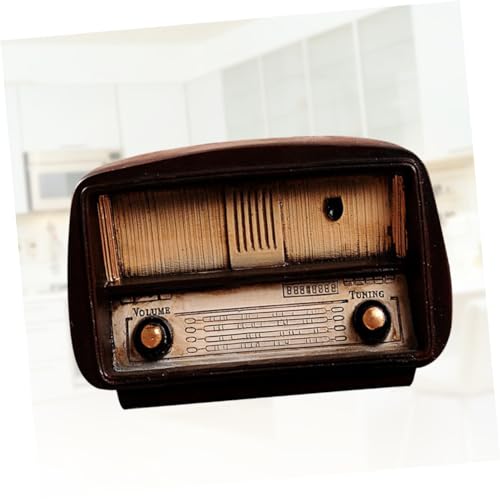 Radio vintage en résine modèle miniature décoration intérieure rétro
