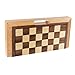 Hey! Play! 3-in-1 Chess, Backgammon, and Checkers Set – Wooden Board Game Set Folds for Practical Storage and Transport – Travel Board Games by Trademark Games