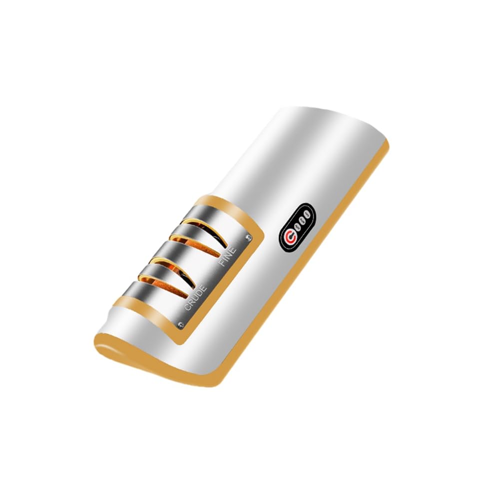 Ctrlzs Yellow Electric Knife Sharpener Automatic Adjustable Kitchen Tool For Fast Sharpening Knives Scissors