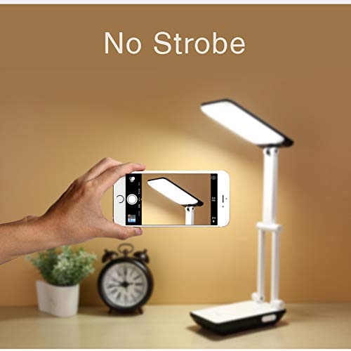 Lampe de table pliante LED rechargeable avec 3 modes d'éclairage pour bureau - 3
