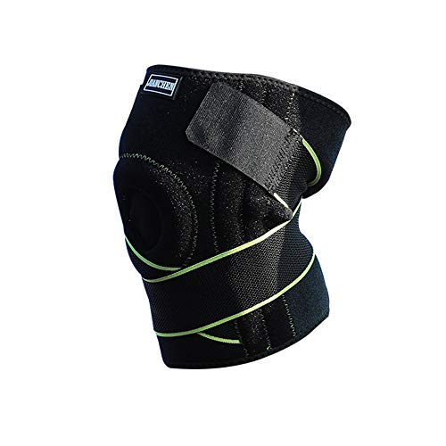 lifepower 膝用プロサポーター シリコンパッド/スプリング内蔵 フィット感 柔軟性 通気性 男女兼用 フリーサイズ 登山/ランニング/ウォーキング/スポーツなどに 膝サポーターPRO