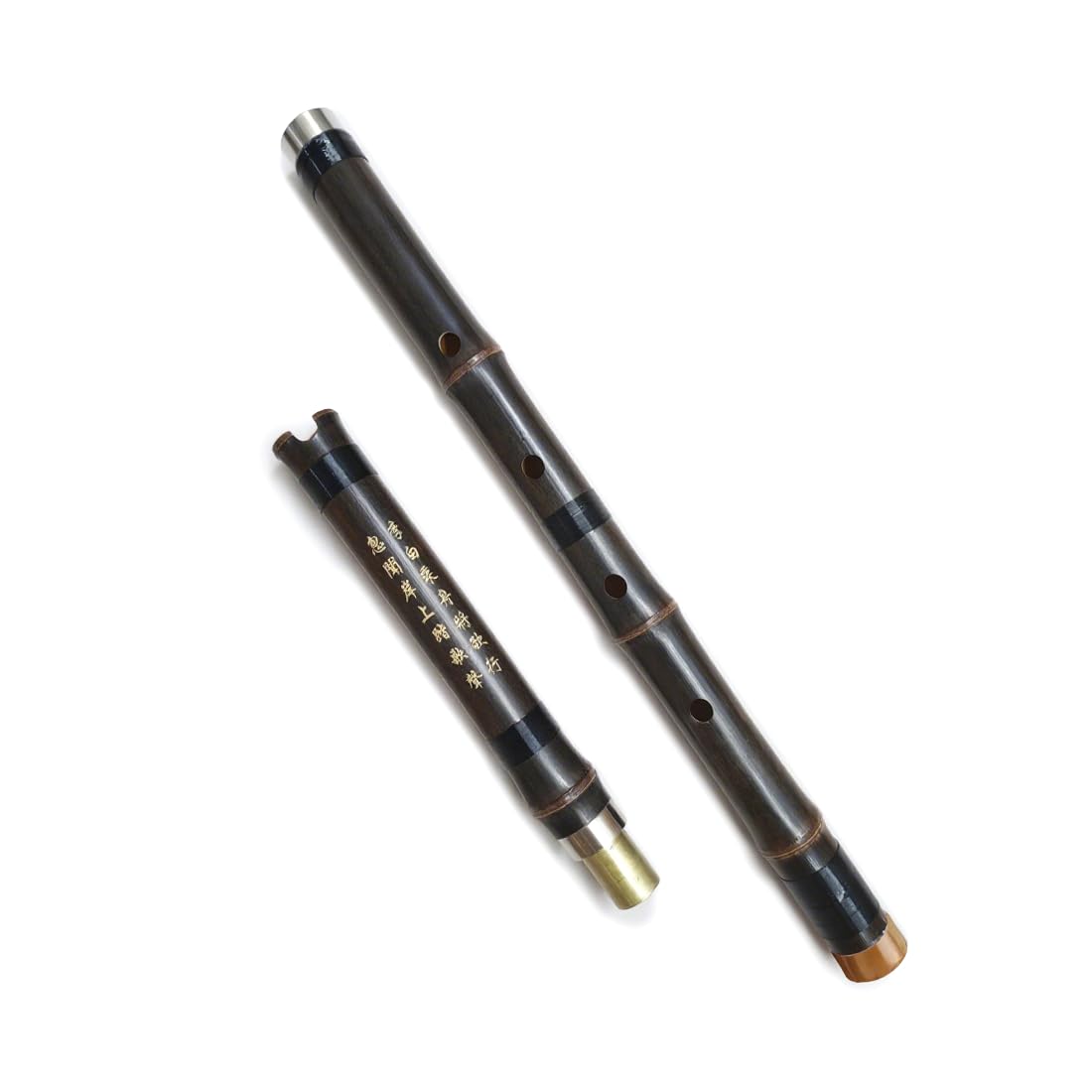 Shakuhachi 54 cm vertikale Flöte D-Key Shakuhachi 5 Löcher Bambusflöte Holzblasinstrument (klassisch)