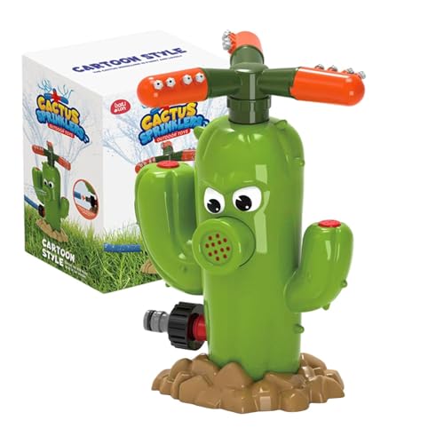 Pulvérisateur d'eau rotatif CACTUS pour pelouse et jeu d'été enfant