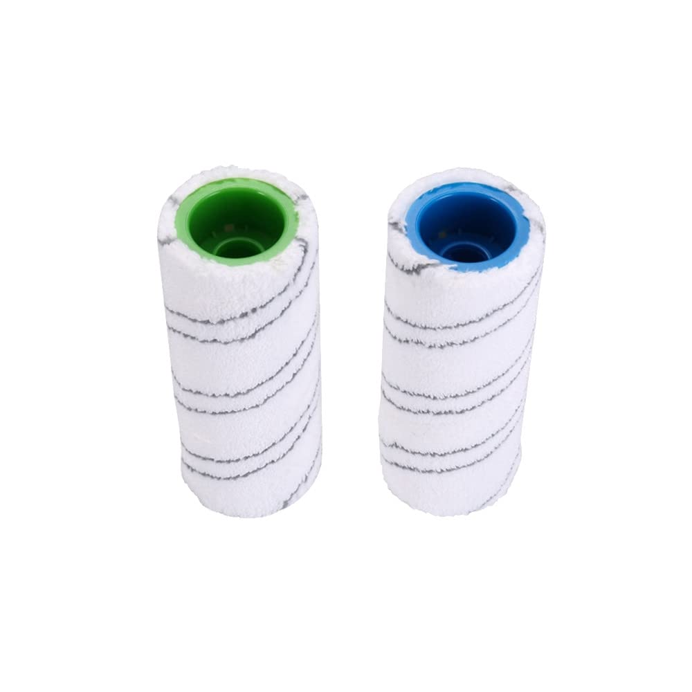 Trade-Shop - Juego de rodillos de limpieza 4 en 1 compatibles con Kärcher FC3 FC5 FC7 EWM 2 sustituye a 2.055-006.0 2.055-007.0 / accesorios de limpieza de suelos duros