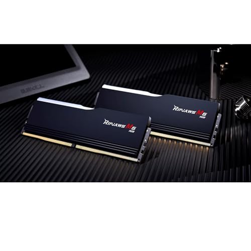 Image of G.SKILL Ripjaws M5 RGB (Intel XMP) 32GB (2 x 16GB) DDR5 5200MHz CL40-40-40-83 1.10V Desktop Memory RAM - F5-5200J4040A16GX2-RM5RK (Black)